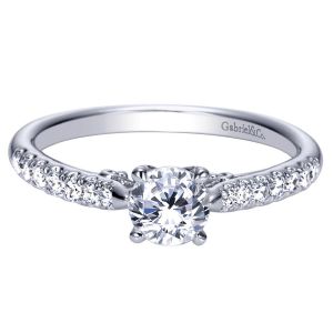 Gabriel 14 Karat Contemporary Engagement Ring ER98697W44JJ