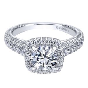 Gabriel 14 Karat Contemporary Engagement Ring ER10108W44JJ
