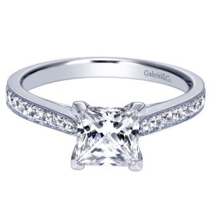 Gabriel 14 Karat Contemporary Engagement Ring ER8916W44JJ