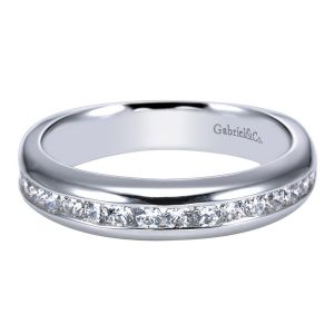 Gabriel 14 Karat Contemporary Wedding Band WB4185W44JJ