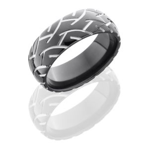 Lashbrook Z8D-Cycle2 Polish Zirconium Wedding Ring or Band