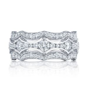 HT2621B Platinum Tacori RoyalT Diamond Wedding Ring