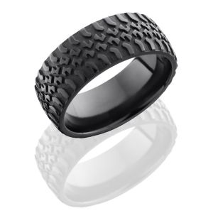 Lashbrook Z9DTRUCK Bead-Polish Zirconium Wedding Ring or Band
