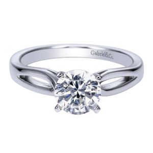 Gabriel 14 Karat Contemporary Engagement Ring ER8133W4JJJ