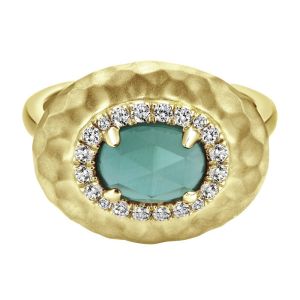 Gabriel Fashion 14 Karat Nature Ladies' Ring LR50693Y45XG