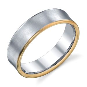 274108 Christian Bauer Platinum & 18 Karat Wedding Ring / Band