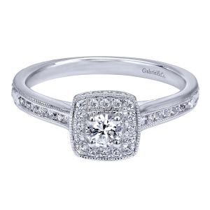 Gabriel 14 Karat Victorian Engagement Ring ER910946W44JJ