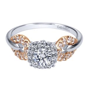 Gabriel 14 Karat Contemporary Engagement Ring ER911501R0T44JJ