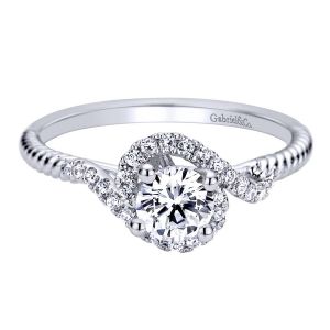 Gabriel 14 Karat Contemporary Engagement Ring ER98142W44JJ