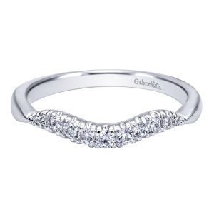 Gabriel 14 Karat Contemporary Wedding Band WB10292W44JJ