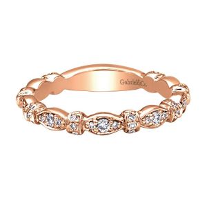 Gabriel Fashion 14 Karat Stackable Stackable Ladies' Ring LR4579K44JJ