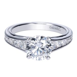 Gabriel 14 Karat Contemporary Engagement Ring ER8866W44JJ