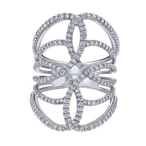Gabriel Fashion 14 Karat Lusso Diamond Ladies' Ring LR50652W45JJ
