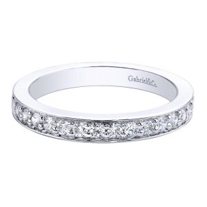 Gabriel 14 Karat Contemporary Wedding Band WB9762W44JJ