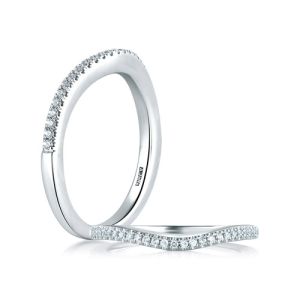 A.JAFFE Seasons of Love Collection Classic 14 Karat Diamond Wedding Ring MR1556 / 15