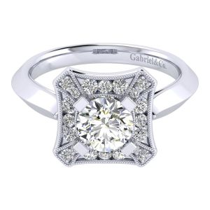 Gabriel 14 Karat Perfect Match Engagement Ring ER001B4AEW44JJ