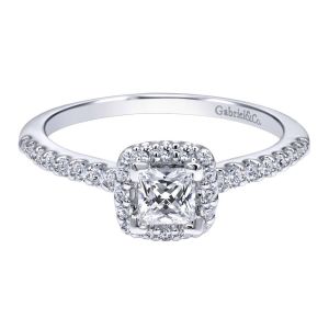 Gabriel 14 Karat Contemporary Engagement Ring ER911771S0W44JJ