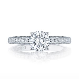 Tacori HT2553RD7 18 Karat Classic Crescent Engagement Ring