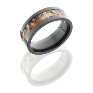 Lashbrook ZCAMO8F14-RTMAX4 POLISH Camo Wedding Ring or Band