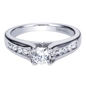 Gabriel 14 Karat Contemporary Engagement Ring ER93882W44JJ