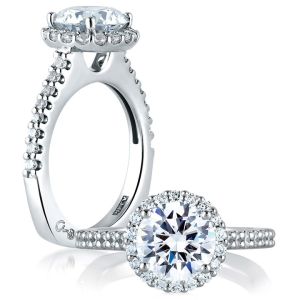 A.JAFFE 18 Karat Signature Engagement Ring MES569