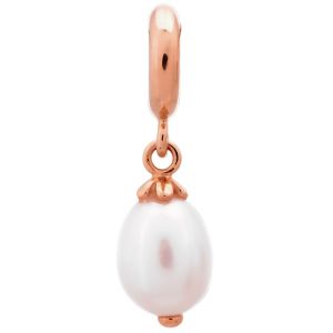 Endless Jewelry White Pearl Drop Rose Gold Plated Charm 63352-1