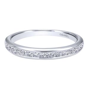 Gabriel 14 Karat Contemporary Wedding Band WB10482W44JJ