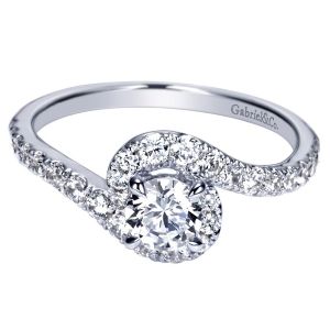 Gabriel Platinum Contemporary Engagement Ring ER98510PTJJJ