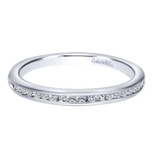 Gabriel 14 Karat Contemporary Wedding Band WB10756W44JJ