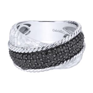 Gabriel Fashion Silver Byblos Ladies' Ring LR50582SVJBS