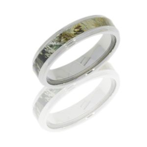 Lashbrook CAMO6FGE13/RTAP POLISH Titanium Wedding Ring or Band