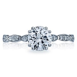 Tacori 57-2RD65 18 Karat Sculpted Crescent Engagement Ring