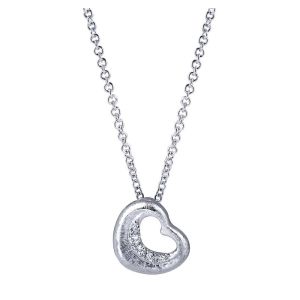 Gabriel Fashion Silver Eternal Love Heart Necklace NK3267SV5JJ