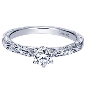 Gabriel 14 Karat Victorian Engagement Ring ER8688W4JJJ