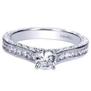 Gabriel 14 Karat Victorian Engagement Ring ER98551W44JJ