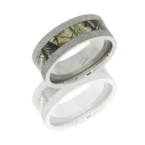 Lashbrook CAMO9F14-RTAP POLISH Camo Wedding Ring or Band