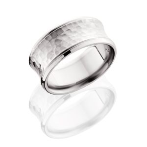 Lashbrook CB-10BCC2G HAMMER-POLISH Cobalt Chrome Wedding Ring or Band