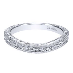 Gabriel 14 Karat Victorian Wedding Band WB11724R4W44JJ