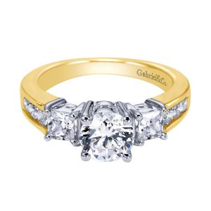 Gabriel 14 Karat Contemporary Engagement Ring ER3677M44JJ