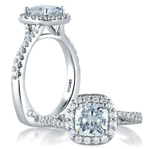 A.JAFFE 14 Karat Signature Engagement Ring MES579