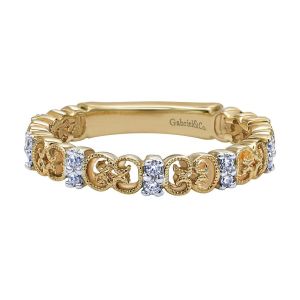 Gabriel Fashion 14 Karat Stackable Stackable Ladies' Ring LR4874Y44JJ