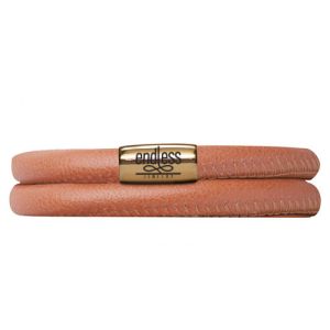 Endless Jewelry Coral Double Bracelet Gold Lock 12510