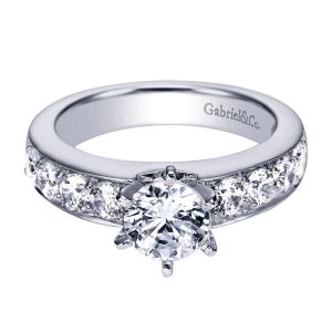 Gabriel 14 Karat Contemporary Engagement Ring ER3883W44JJ