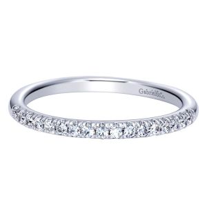 Gabriel 14 Karat Contemporary Wedding Band WB8579W44JJ