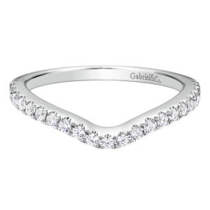 Gabriel 14 Karat Contemporary Wedding Band WB9248W44JJ