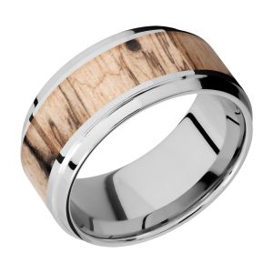 Lashbrook CC10B16(S)/HARDWOOD Cobalt Chrome Wedding Ring or Band