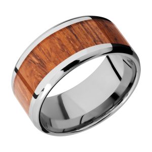 Lashbrook CC10B17(NS)/HARDWOOD Cobalt Chrome Wedding Ring or Band