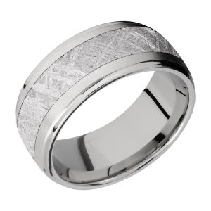 Lashbrook CC10DGE15/METEORITE Cobalt Chrome Wedding Ring or Band
