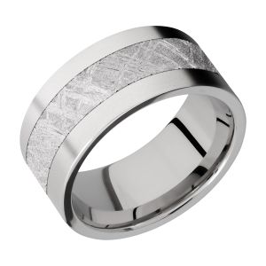 Lashbrook CC10F15/METEORITE Cobalt Chrome Wedding Ring or Band