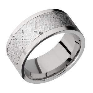 Lashbrook CC10F17/METEORITE Cobalt Chrome Wedding Ring or Band